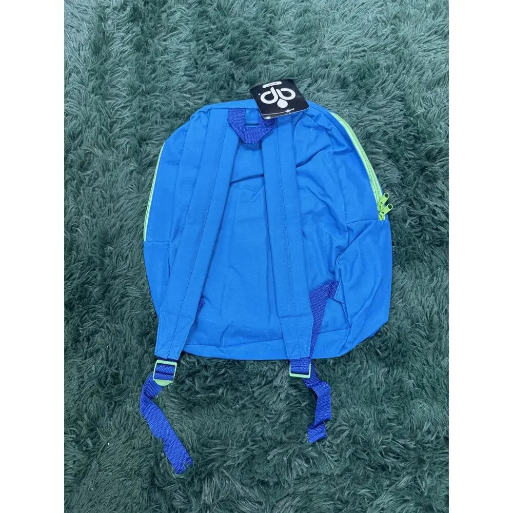 bwap Kids Blue & Green Backpack School Bag Daypack Adjustable Straps